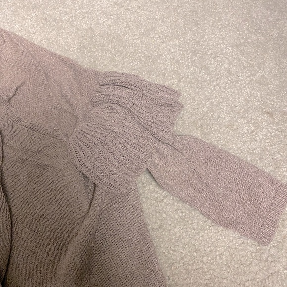 Express Ruffle Sleeve Cardigan - Picture 3 of 3